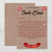 サンタクロースの手紙 シーズンカード (正面/裏面)