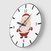 サンタクロースの抱擁 ラージ壁時計 (傾斜)
