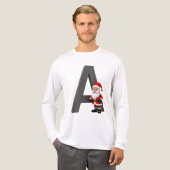 サンタクロースの文字A トライブレンドＴシャツ (正面全体)