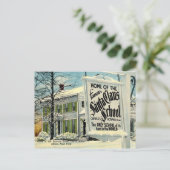 サンタクロースの有名な学校の家 シーズンポストカード (スタンド正面)