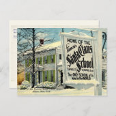 サンタクロースの有名な学校の家 シーズンポストカード (正面/裏面)