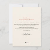 サンタクロースの机からのクリスマスレター シーズンカード (裏面)