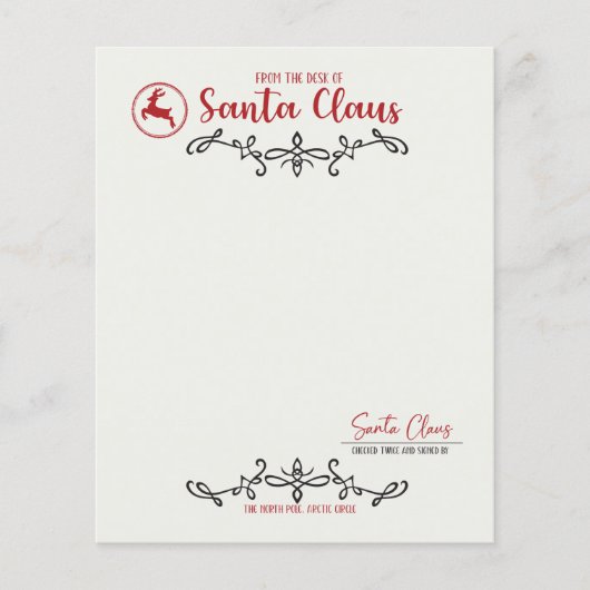 サンタクロースの机から (正面)