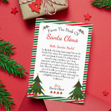 サンタクロースの机から |クリスマスレター