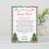 サンタクロースの机から |クリスマスレター シーズンカード (スタンド正面)