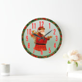 サンタクロースの柱時計 ラージ壁時計 (ホーム)
