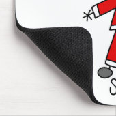 サンタクロースの棒の姿のマウスパッド マウスパッド (コーナー)