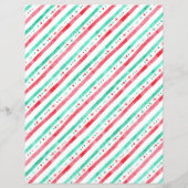 サンタクロースの水彩文字子供へ (裏面)