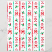 サンタクロースの水彩文字子供へ (裏面)