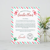 サンタクロースの水彩文字子供へ (スタンド正面)