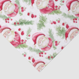 サンタクロースの水彩画メリー像 薄葉紙