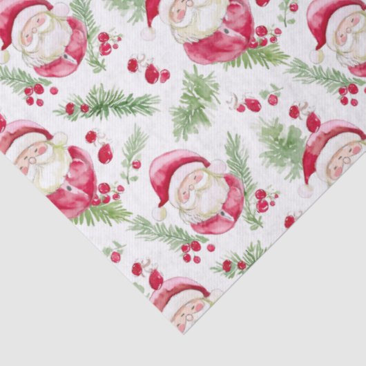 サンタクロースの水彩画メリー像 薄葉紙 (詳細)