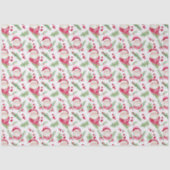 サンタクロースの水彩画メリー像 薄葉紙 (正面)