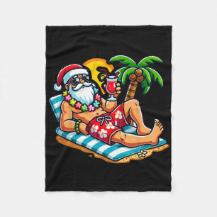 サンタクロースの水着 クリスマス・イン・ジュライ ビーチ フリースブランケット