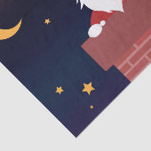 サンタクロースの漫画のクリスマスがChimneyの夜 薄葉紙 (詳細)