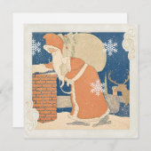 サンタクロースの煙突 ヴィンテージ クリスマス (正面/裏面)