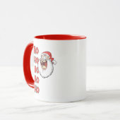 サンタクロースの熱狂するな笑うこと マグカップ (正面左)