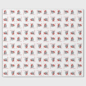 サンタクロースの猫 ラッピングペーパー (フラット)