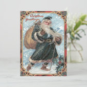 サンタクロースの玩具の袋 ホリー 冬の嵐 招待状 (スタンド正面)