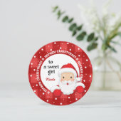 サンタクロースの甘い女の子に。クリスマスカード シーズンカード (スタンド正面)