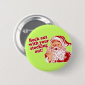 サンタクロースの石 缶バッジ (正面&裏面)