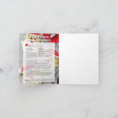 サンタクロースの砂糖クッキー シーズンカード (内部)