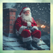 サンタクロースの窓にしがみつく ウィンドウサイン (シート3)