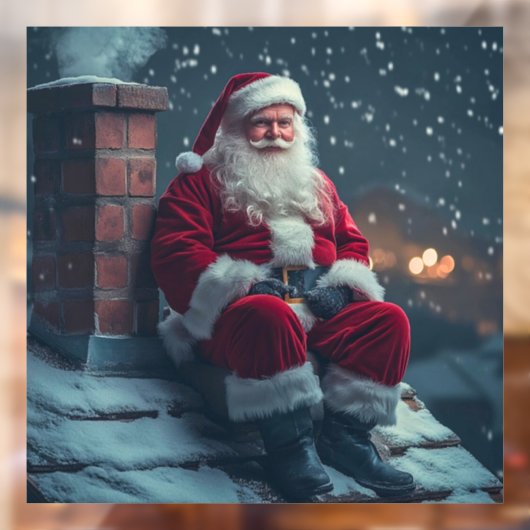 サンタクロースの窓にしがみつく ウィンドウサイン (シート2)