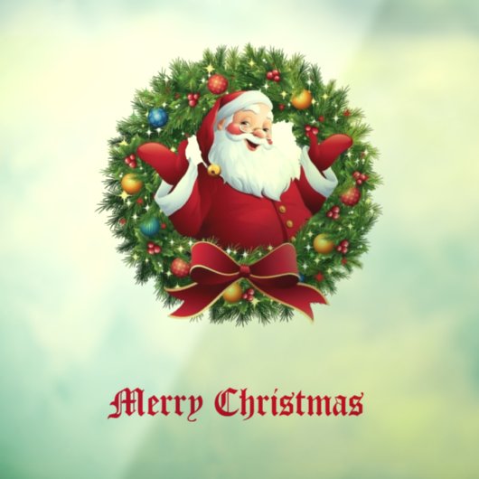 サンタクロースの窓にしがみつく ウィンドウサイン (シート3)