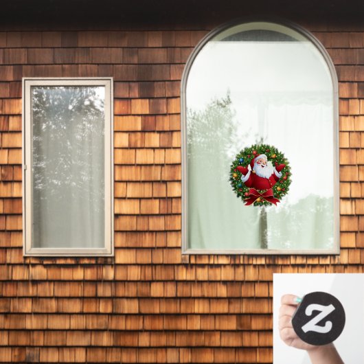 サンタクロースの窓にしがみつく ウィンドウサイン (ホームウィンドウ)