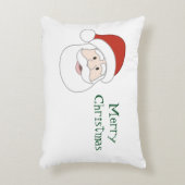 サンタクロースの絵及び文字 アクセントクッション (正面(垂直))