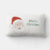 サンタクロースの絵及び文字 ランバークッション (裏面)