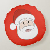 サンタクロースの絵 ラウンドクッション (裏面)