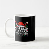 サンタクロースの耳を家族のクリスマスから引き離す可能性が高い コーヒーマグカップ (左)