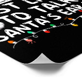 サンタクロースの耳を家族のクリスマスから引き離す可能性が高い ポスター (角)