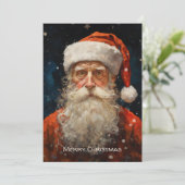 サンタクロースの肖像画（ファン・ゴッホスタイル） シーズンカード (スタンド正面)
