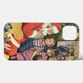 サンタクロースの膝の上の少年、ヴィンテージのクリスマスの願い Case-Mate iPhoneケース (裏面 (横))