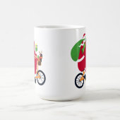サンタクロースの自転車 コーヒーマグカップ (中央)