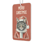 サンタクロースの衣装を着た猫 – クリスマス1 カーエアーフレッシュナー (左)