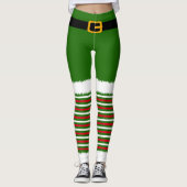 サンタクロースの衣装クリスマス レギンス (正面)