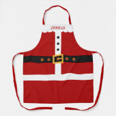 サンタクロースの衣装、メリークリスマスオールオーバープリント エプロン (正面)