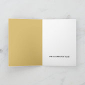 サンタクロースの訪問、クリスマスグリーティング カード (内部)