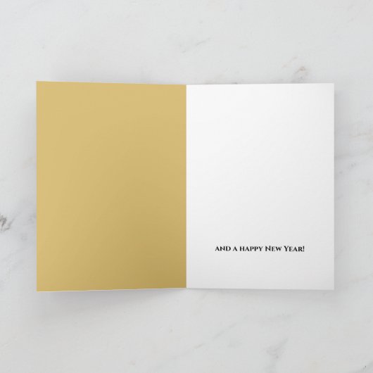 サンタクロースの訪問、クリスマスグリーティング カード (内部)