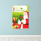 サンタクロースの贈り物 キャンバスプリント (インサイチュ (ウッドフロア))