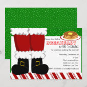 サンタクロースの足 招待状 (正面/裏面)