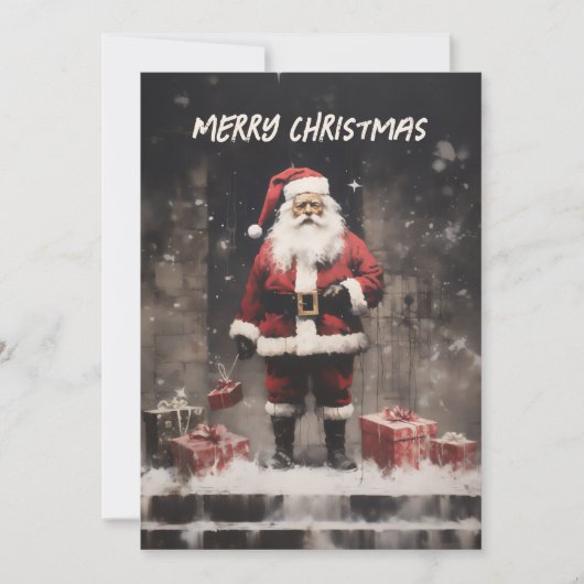 サンタクロースの農村壁画 シーズンカード (正面)