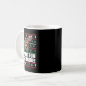 サンタクロースの醜いクリスマスに乗る楽しさ コーヒーマグカップ (正面左)
