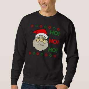 サンタクロースの醜いクリスマスのセーターHo Ho Ho スウェットシャツ