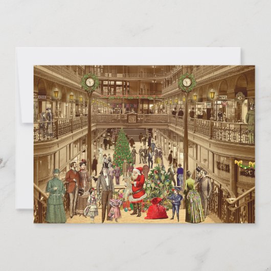 サンタクロースの長いリスト シーズンカード (正面)