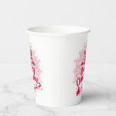 サンタクロースの雪片パーティー紙CUPS 紙コップ (右)